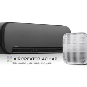 AIR CREATOR - Bộ đôi Điều Hòa 1HP (Đen) và Máy lọc không khí (Trắng)