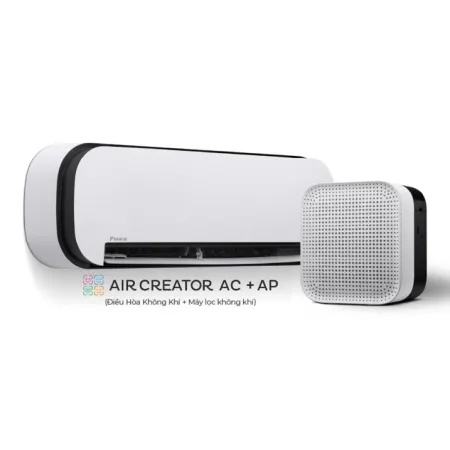 AIR CREATOR - Bộ đôi Điều Hòa 1HP và Máy lọc không khí (Trắng)